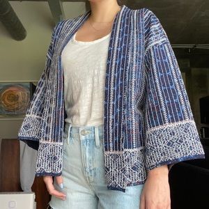Lucky Brand Quilted Cotton Wrap Jacket